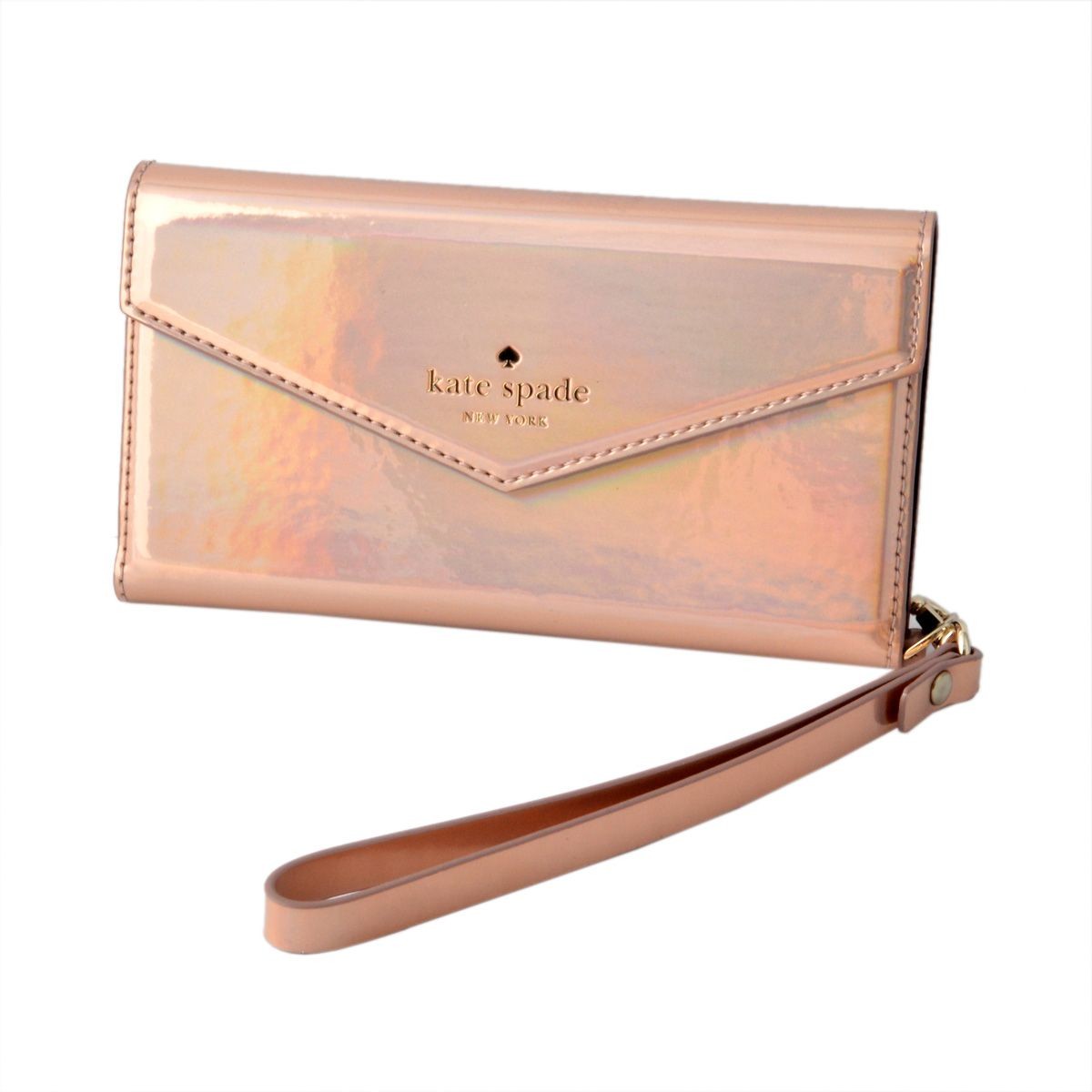 ケイトスペード Kate Spade 8ARU1567 717 メタリック エンベロープ ストラップ付 アイフォンケース （iphone6・6s専用） スマホバッグ IPHONE CASES envelope wrap folio - 6
