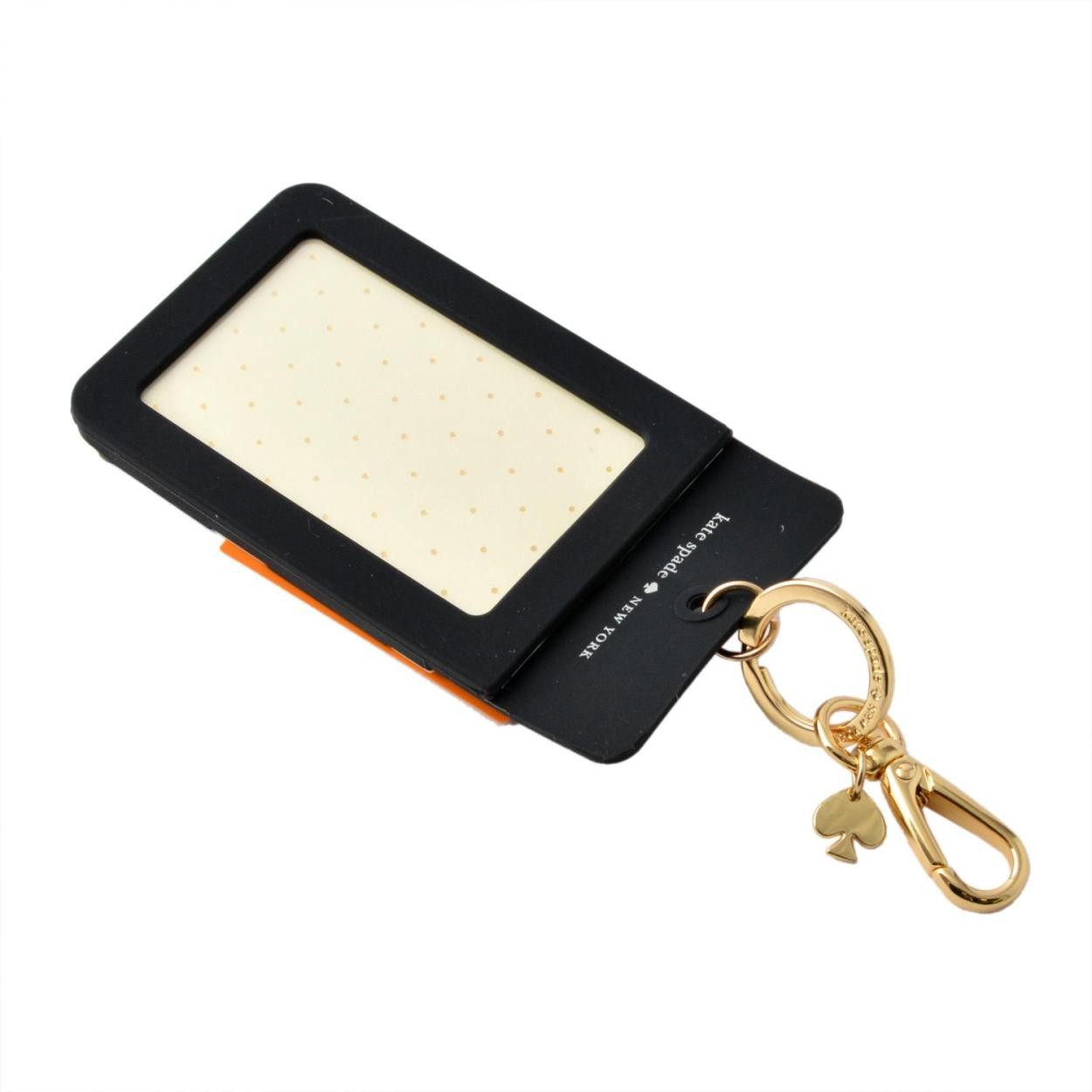 ケイトスペード Kate Spade 166451 Black Dot パス（定期）・カード入れ バッグチャーム IDホルダー WHY HELLO THERE ID CLIP