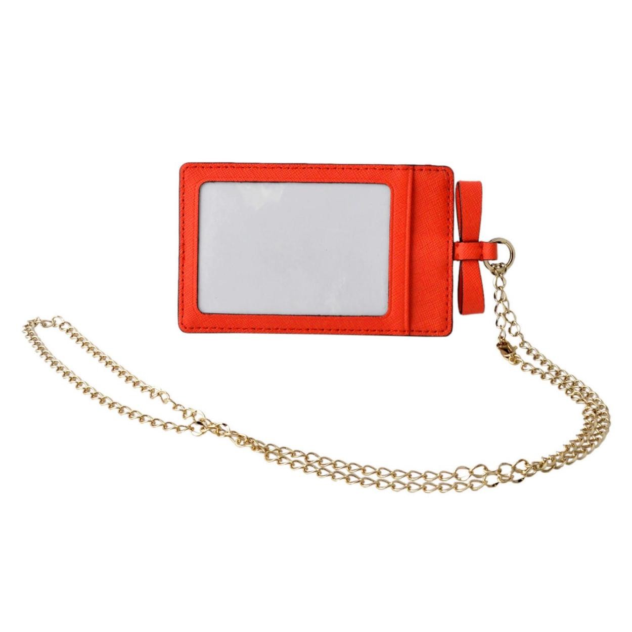 ケイトスペード Kate Spade PWRU5486 624 リボンモチーフ チェーンストラップ付 パス（定期）・カード入れ CAMERON STREET lanyard