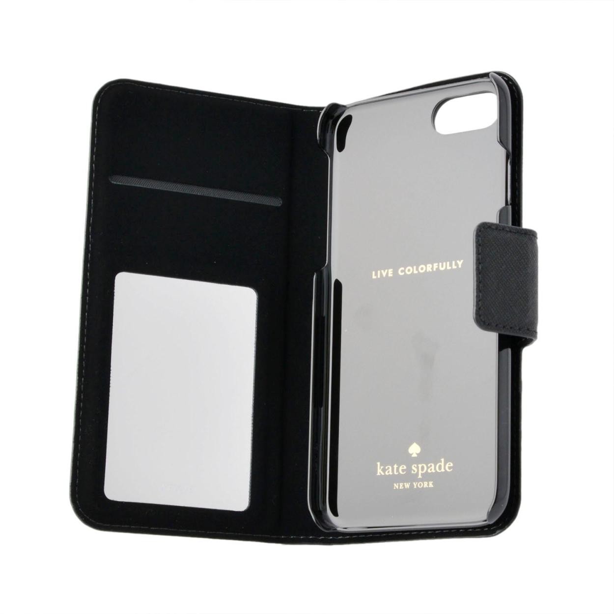 ケイトスペード Kate Spade 8ARU1645 045 バイカラー 手帳型 アイフォン7専用ケース スマートフォンカバー IPHONE CASES LEATHER WRAP FOLIO - 7