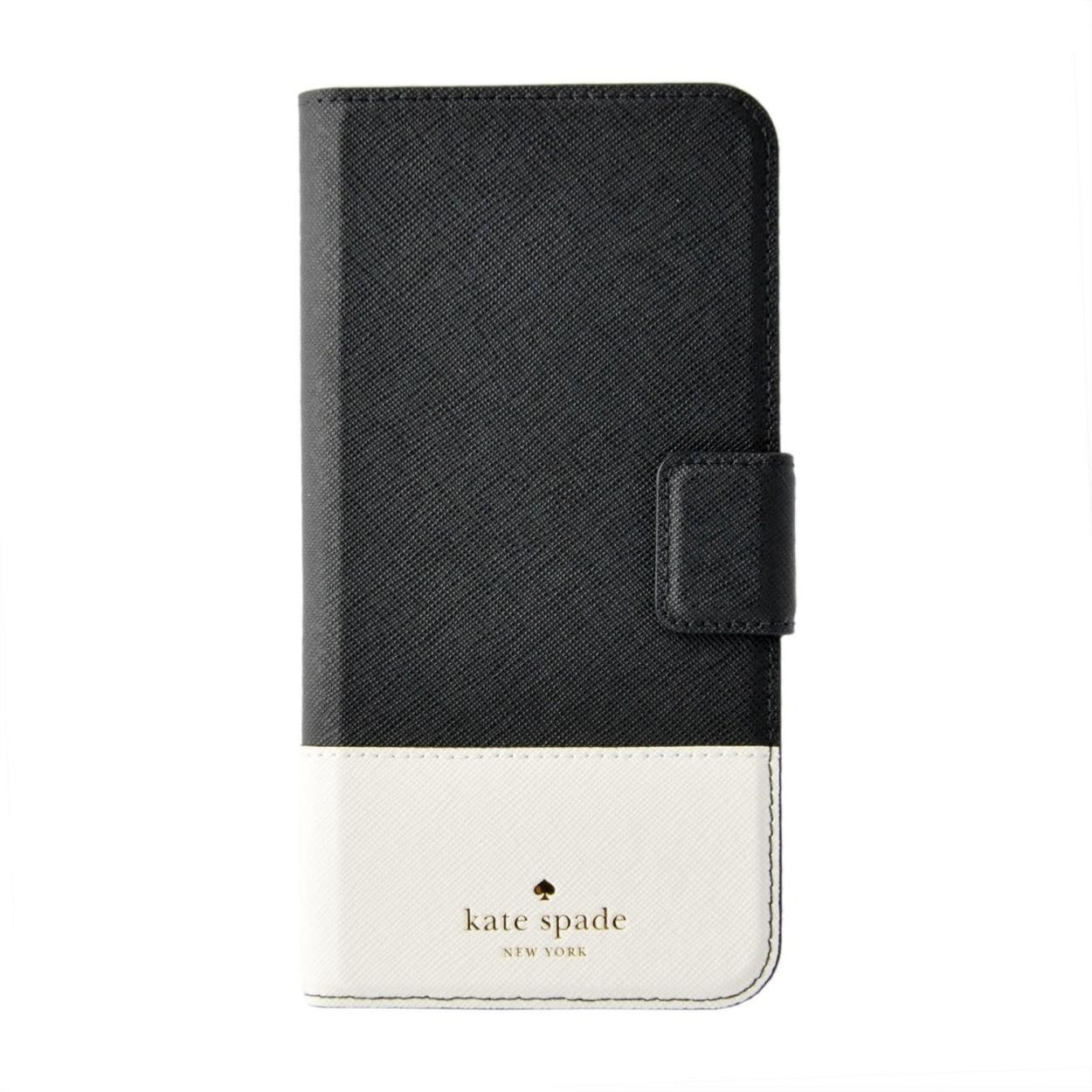 ケイトスペード Kate Spade 8ARU1657 045 バイカラー 手帳型 アイフォン7Plus専用ケース スマートフォンカバー IPHONE CASES LEATHER WRAP FOLIO - 7 PLUS