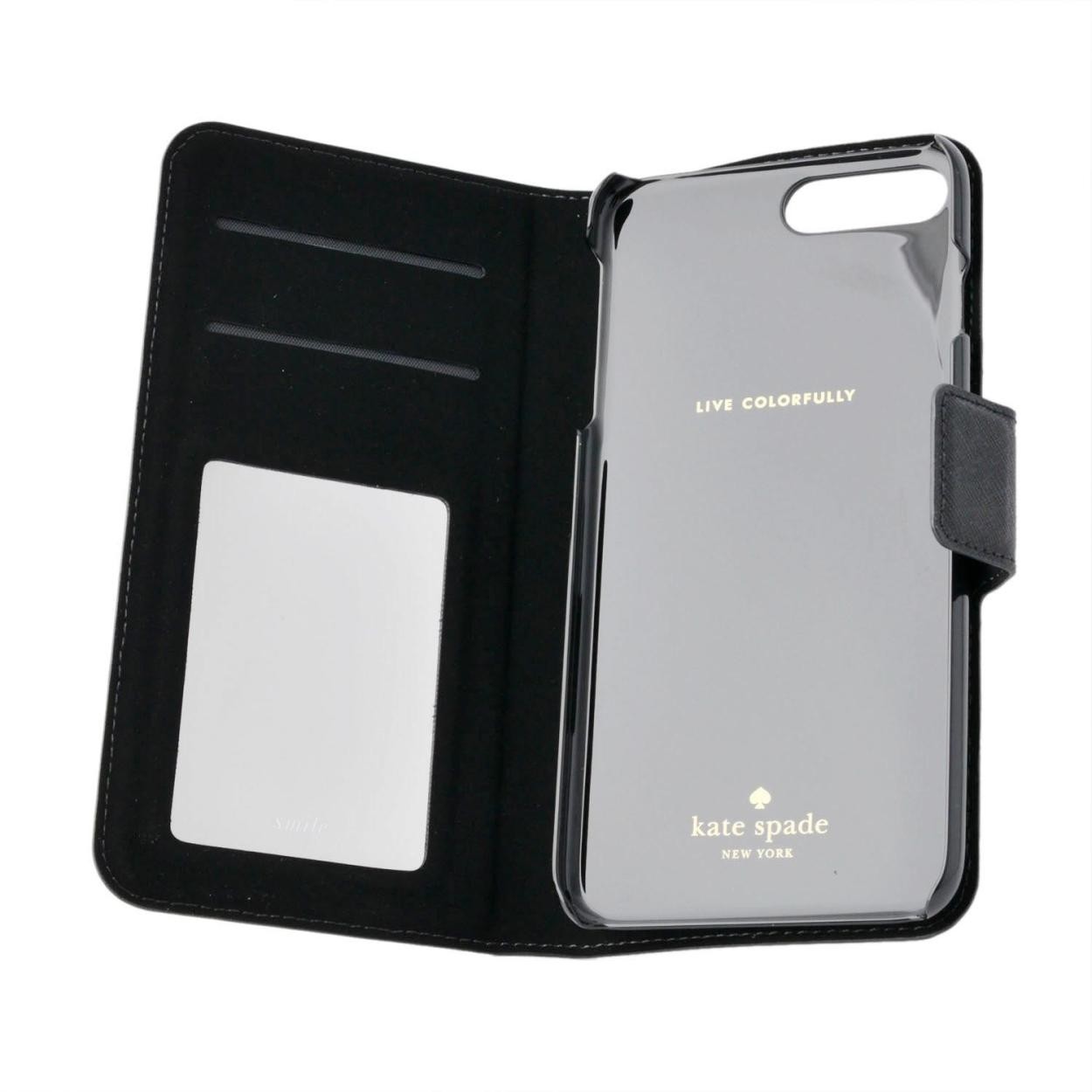 ケイトスペード Kate Spade 8ARU1657 045 バイカラー 手帳型 アイフォン7Plus専用ケース スマートフォンカバー IPHONE CASES LEATHER WRAP FOLIO - 7 PLUS
