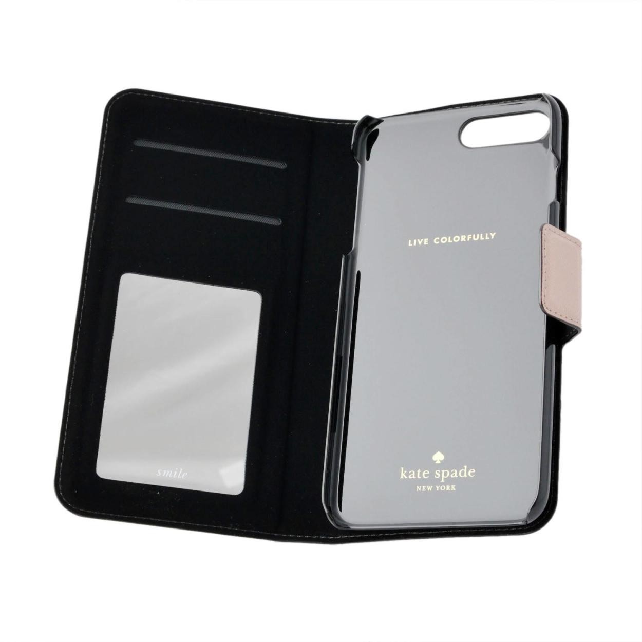 ケイトスペード Kate Spade 8ARU1657 908 バイカラー 手帳型 アイフォン7Plus専用ケース スマートフォンカバー IPHONE CASES LEATHER WRAP FOLIO - 7 PLUS