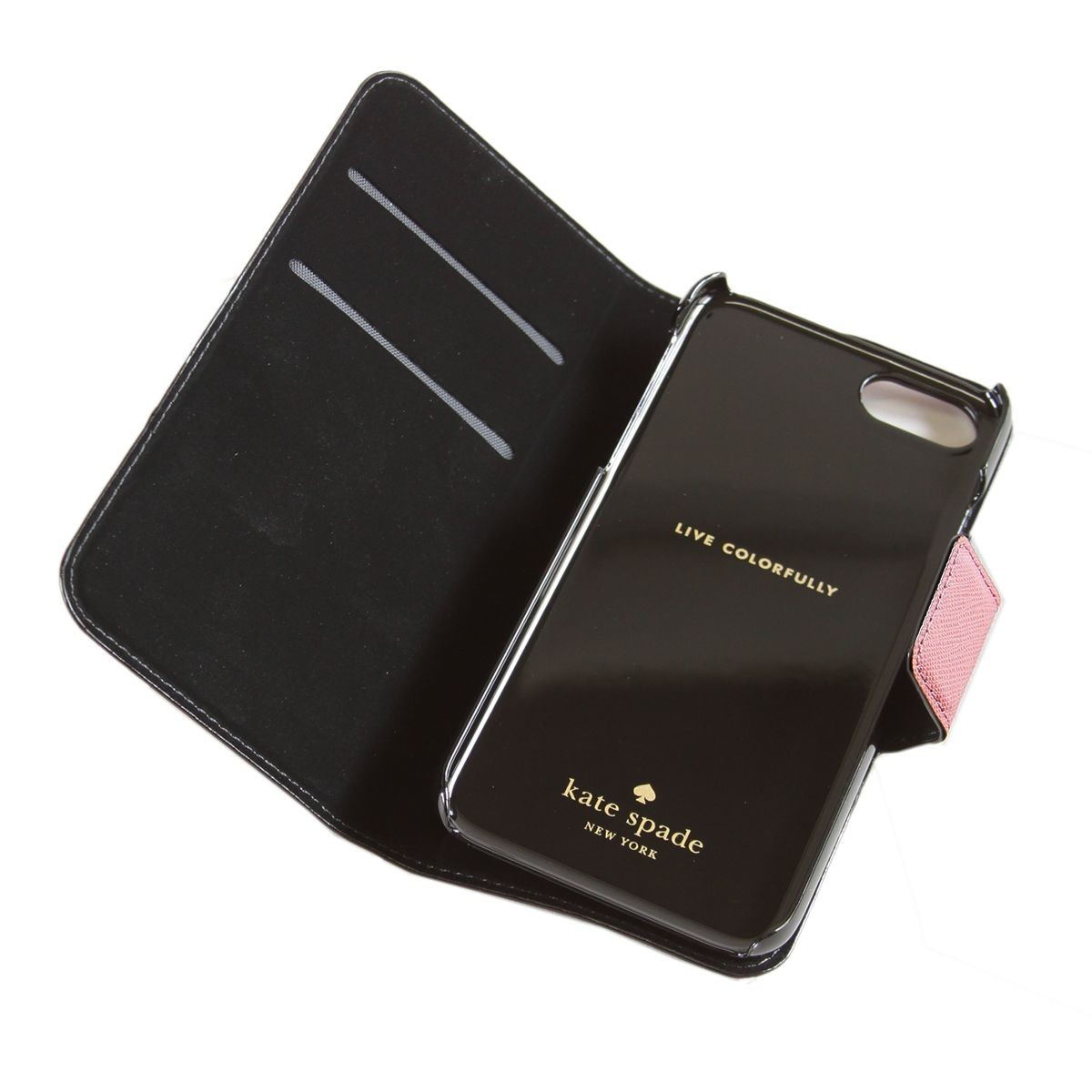 ケイトスペード Kate Spade 8ARU2154 694 バイカラー 手帳型 アイフォン7専用ケース スマートフォンカバー Leather Wrap Folio - 7 I-phone case