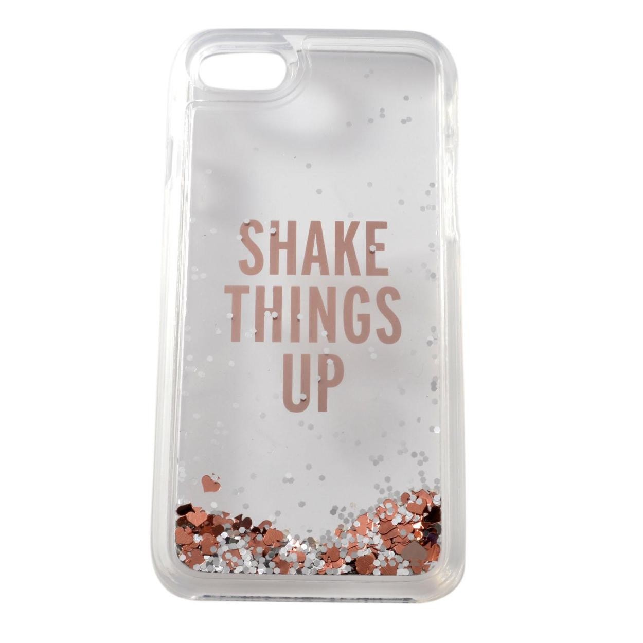 ケイトスペード Kate Spade 8ARU2072 717 スペード＆ラメ グリッター入りクリアケース アイフォン7専用ケース スマートフォンカバー  IPHONE CASES shake things up - 7