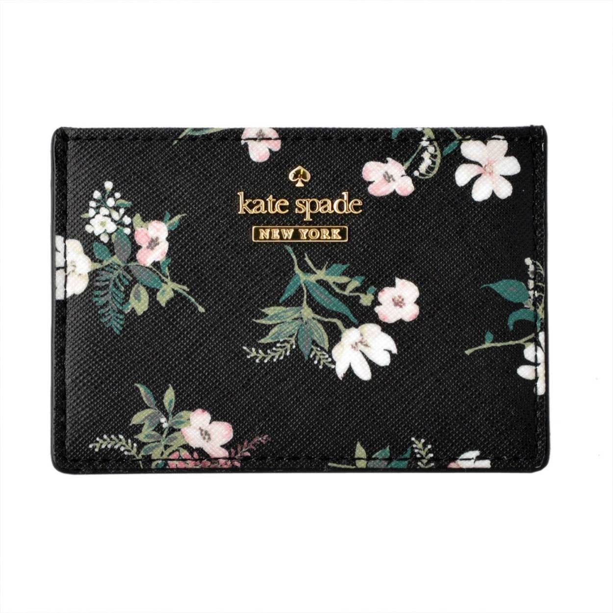 ケイトスペード Kate Spade PWRU6318 098 ボタニカルプリント カードケース 名刺入れ CAMERON STREET FLORA card holder
