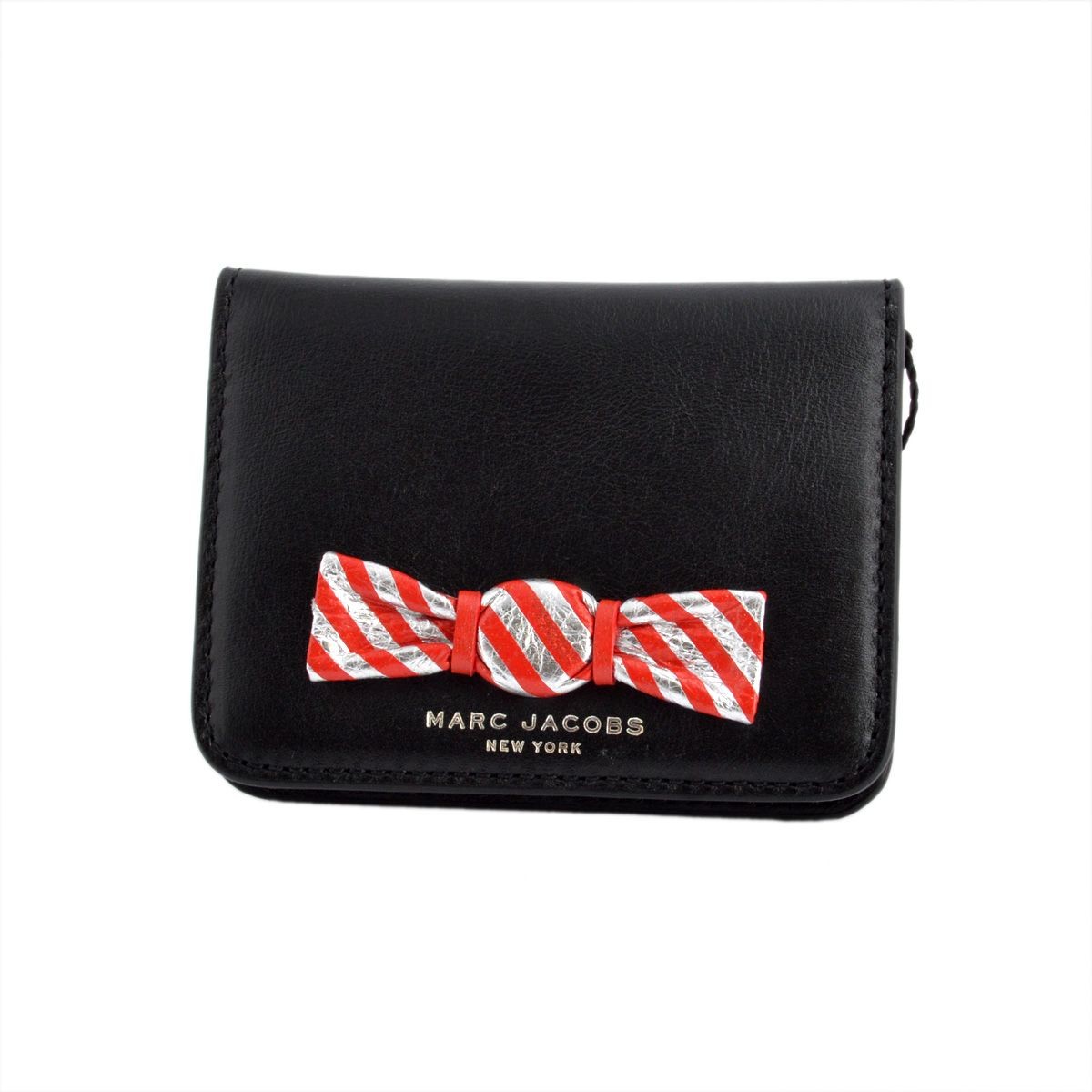 マークジェイコブス MARC JACOBS M0008124 001 Black キャンディリボン パスケース カード・定期入れ Bow Train Pass Case