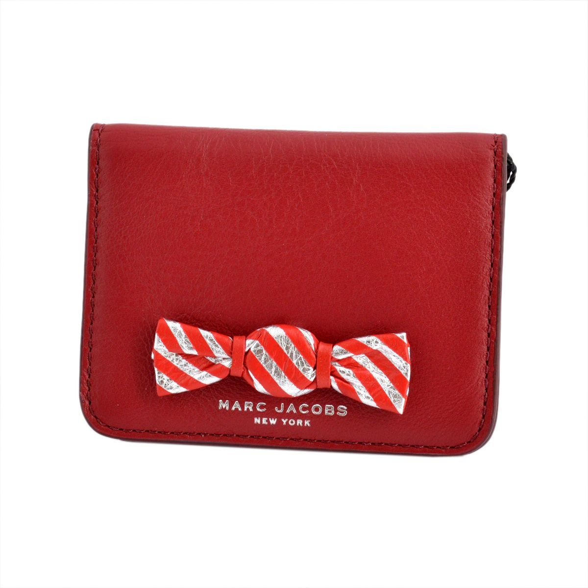 マークジェイコブス MARC JACOBS M0008124 609 Ruby Rose キャンディリボン パスケース カード・定期入れ Bow Train Pass Case