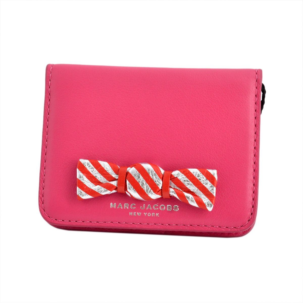 マークジェイコブス MARC JACOBS M0008124 658 Begonia キャンディリボン パスケース カード・定期入れ Bow Train Pass Case