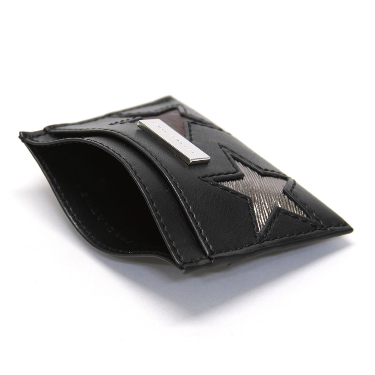 ステラマッカートニー STELLA McCARTNEY 431019 W8141 1000 スター 星型パッチワーク カードケース 名刺入れ Credit Card Case Eco Alter Nappa Multicolor Stars