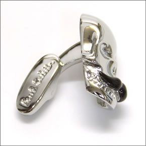 ポールスミス Dressed Skull Cufflinks メンズ カフスボタン スカルモチーフ シルバー ≪2013AW≫ AJXA CUFF SKULL 1Z