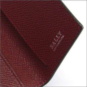 バリー BANTOS 86 BLACK/BALLY RED 4連キーケース 型押しカーフ