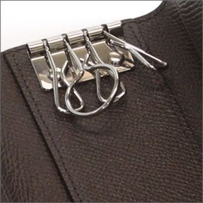 バリー BANTOS 146 AUBERGINI MAN/BARK 14 4連キーケース 型押しカーフ