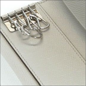 バリー BANTOS 161 BARK 14/MOUSSE 14 4連キーケース 型押しカーフ