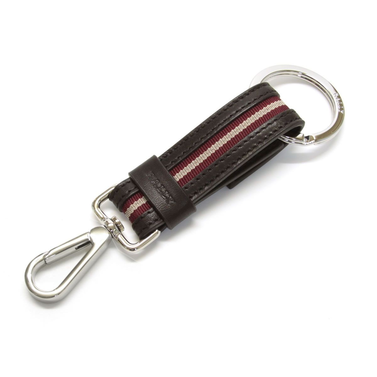 バリー BALLY SWANO.SA 371 6181918 フック付 キーリング キーホルダー