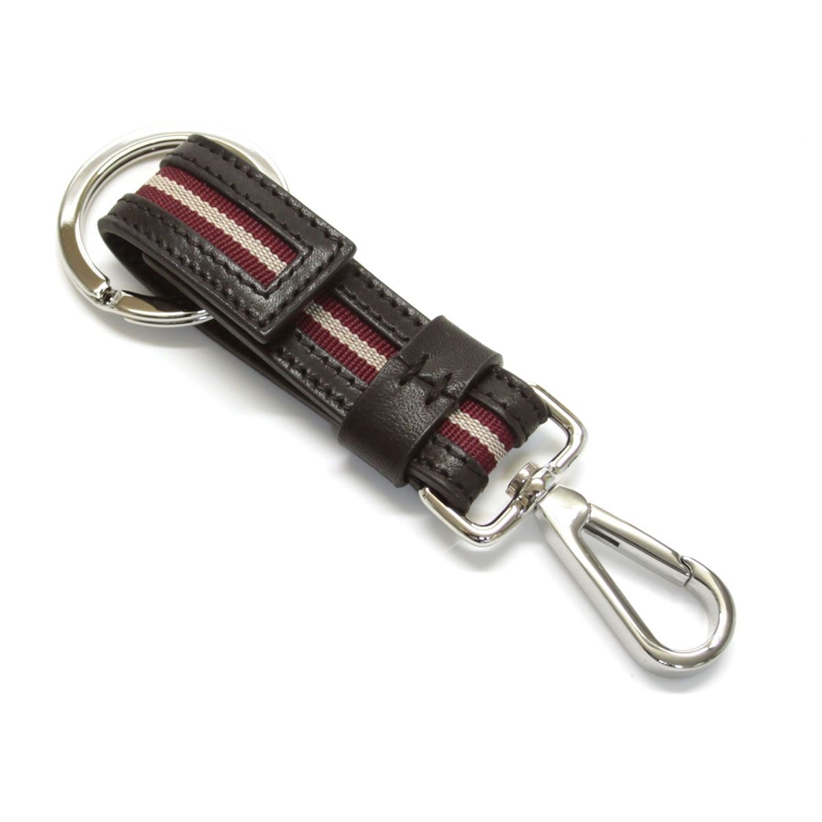 バリー BALLY SWANO.SA 371 6181918 フック付 キーリング キーホルダー