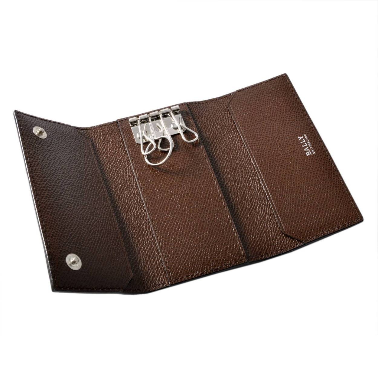 バリー BALLY TALTOS.LT 11 6218044 バリーストライプ 4連 キーケース