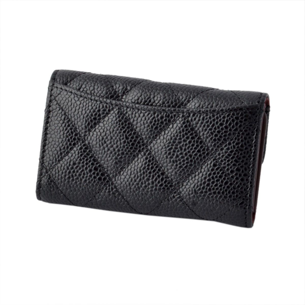 シャネル CHANEL  31503G Y01864 C3906  マトラッセ キルティング キャビアスキン 型押しカーフスキン 6連キーケース