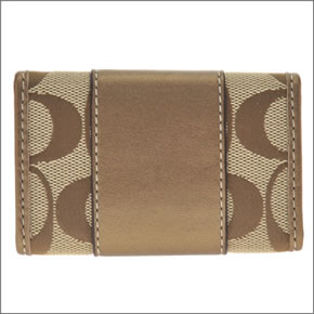 【COACH】コーチ ペネロピシグネチャー 6連キーケース カーキ/ブロンズ 42185 BKHBZ