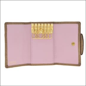 【COACH】コーチ ペネロピシグネチャー 6連キーケース カーキ/ブロンズ 42185 BKHBZ