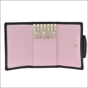 【COACH】コーチ ペネロピシグネチャー 6連キーケース ブラック/ブラック 42185 SBKBK