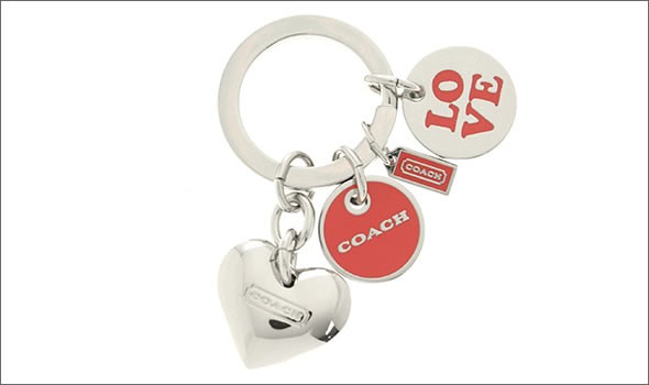 コーチ ≪取り寄せ商品≫ ラブ マルチ ミックス キーリング キーホルダー 68751/SV/RD