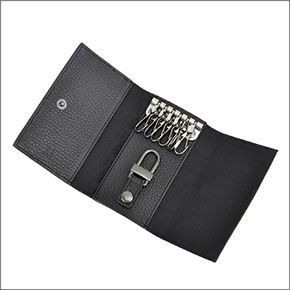 ダンヒル ≪取り寄せ商品≫ D-EIGHT ディーエイトライン メンズ キーリング付 6連 キーケース ブラック L2LZ50Z