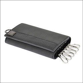 ダンヒル ≪取り寄せ商品≫ D-EIGHT ディーエイトライン メンズ キーリング付 6連 キーケース ブラック L2LZ50Z