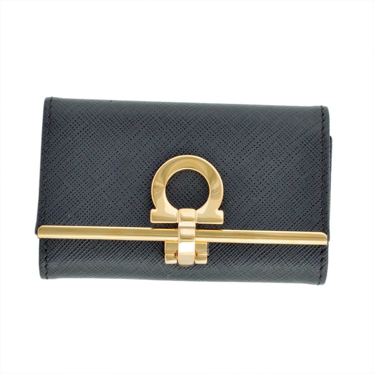 サルバトーレフェラガモ Salvatore Ferragamo 224627 642913 fumee GANCINI ガンチーニ キーリング＋6連キーケース