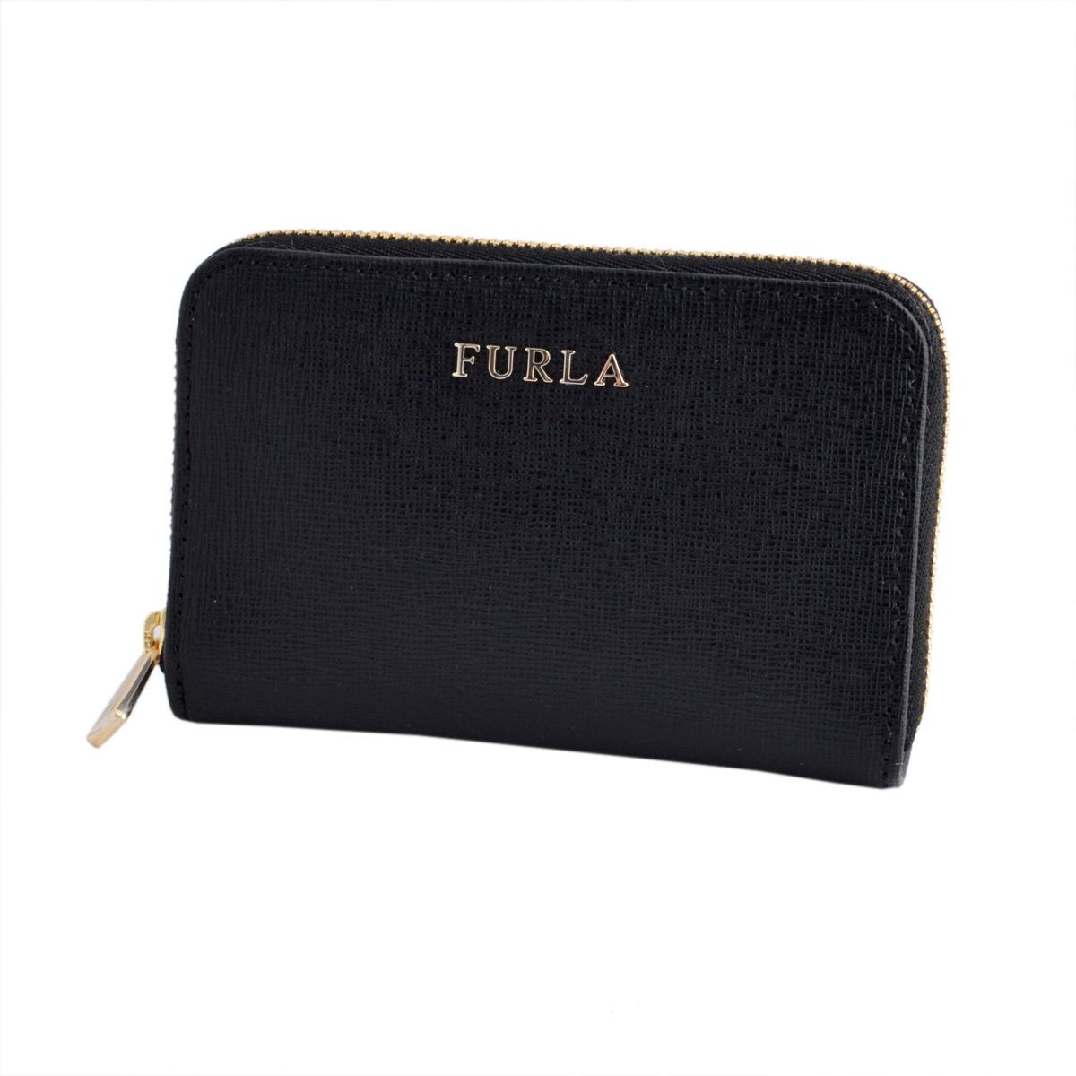 フルラ FURLA 770099 RI09 B30 ONYX バビロン キーリング付 コインケース BABYLON KEYCASE ZIP AROUND
