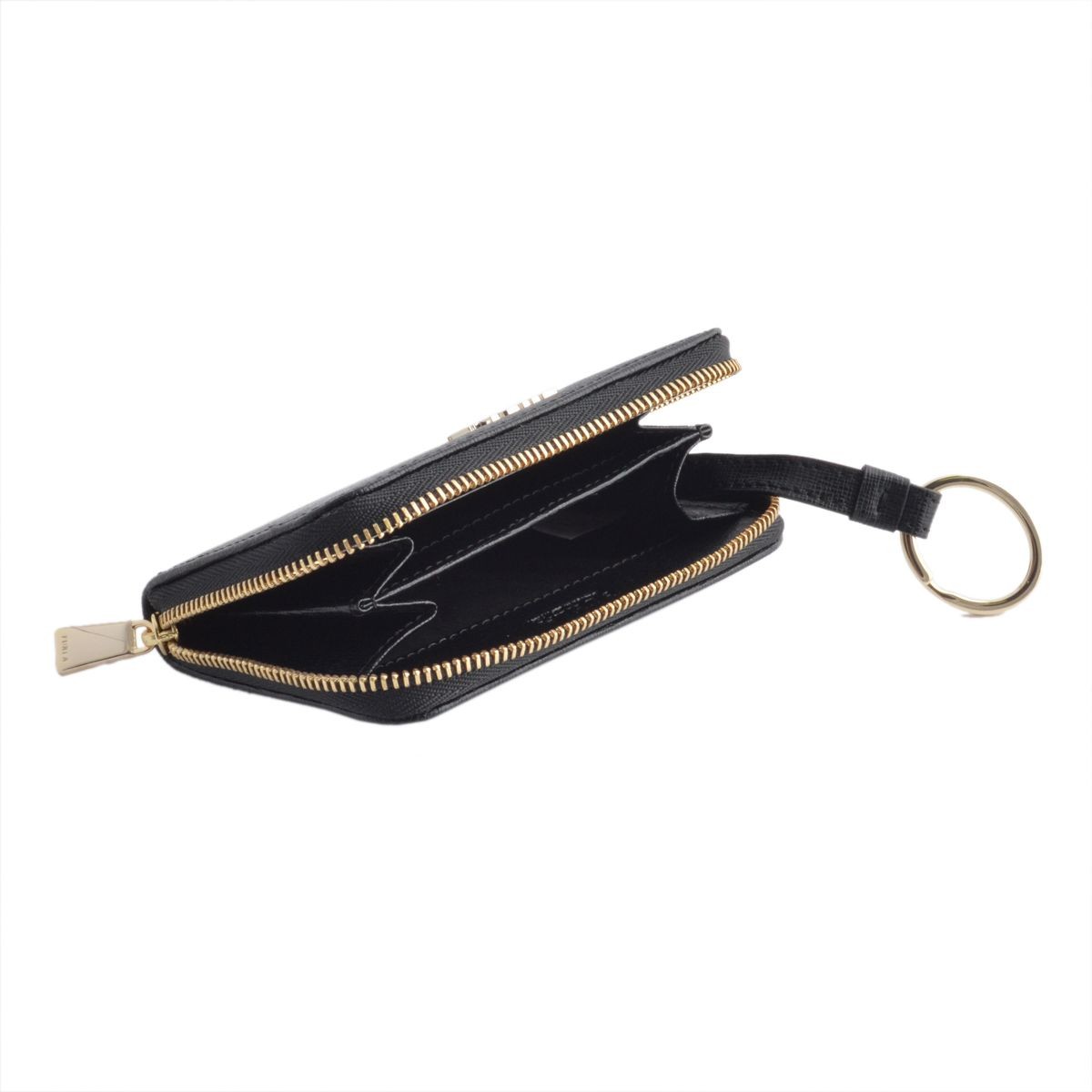 フルラ FURLA 770099 RI09 B30 ONYX バビロン キーリング付 コインケース BABYLON KEYCASE ZIP AROUND