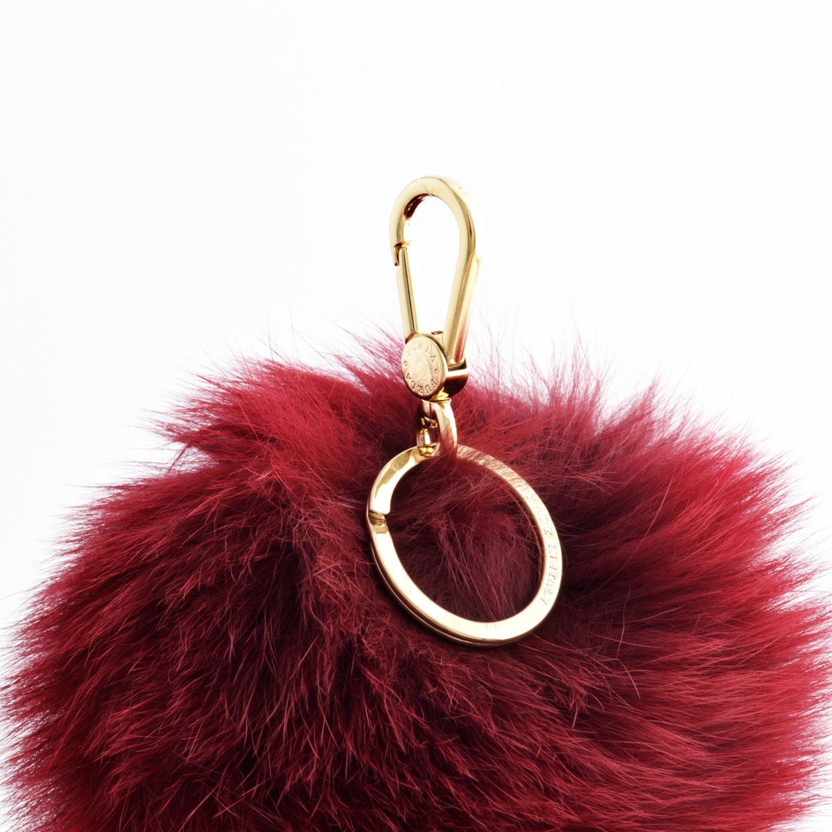 フルラ FURLA 828871 RI89 PZ0 RUBINO バッブル ファー キーリング バッグチャーム BUBBLE KEYRING PON PON MONOCOL