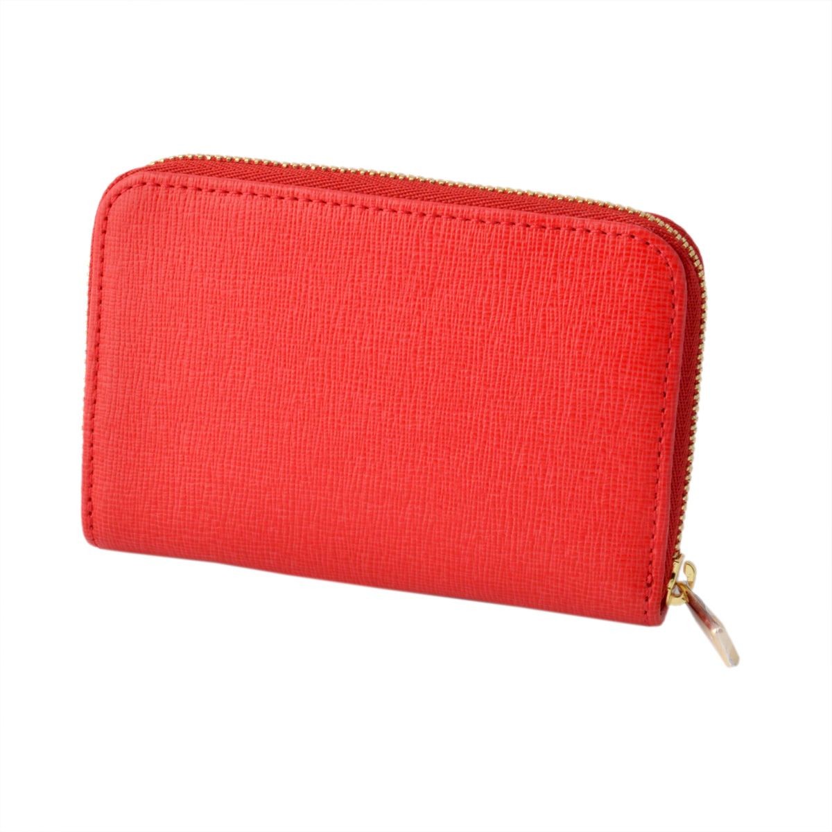 フルラ FURLA 828820 RI09 B30 ROSSO バビロン キーリング付 コインケース BABYLON KEYCASE ZIP AROUND