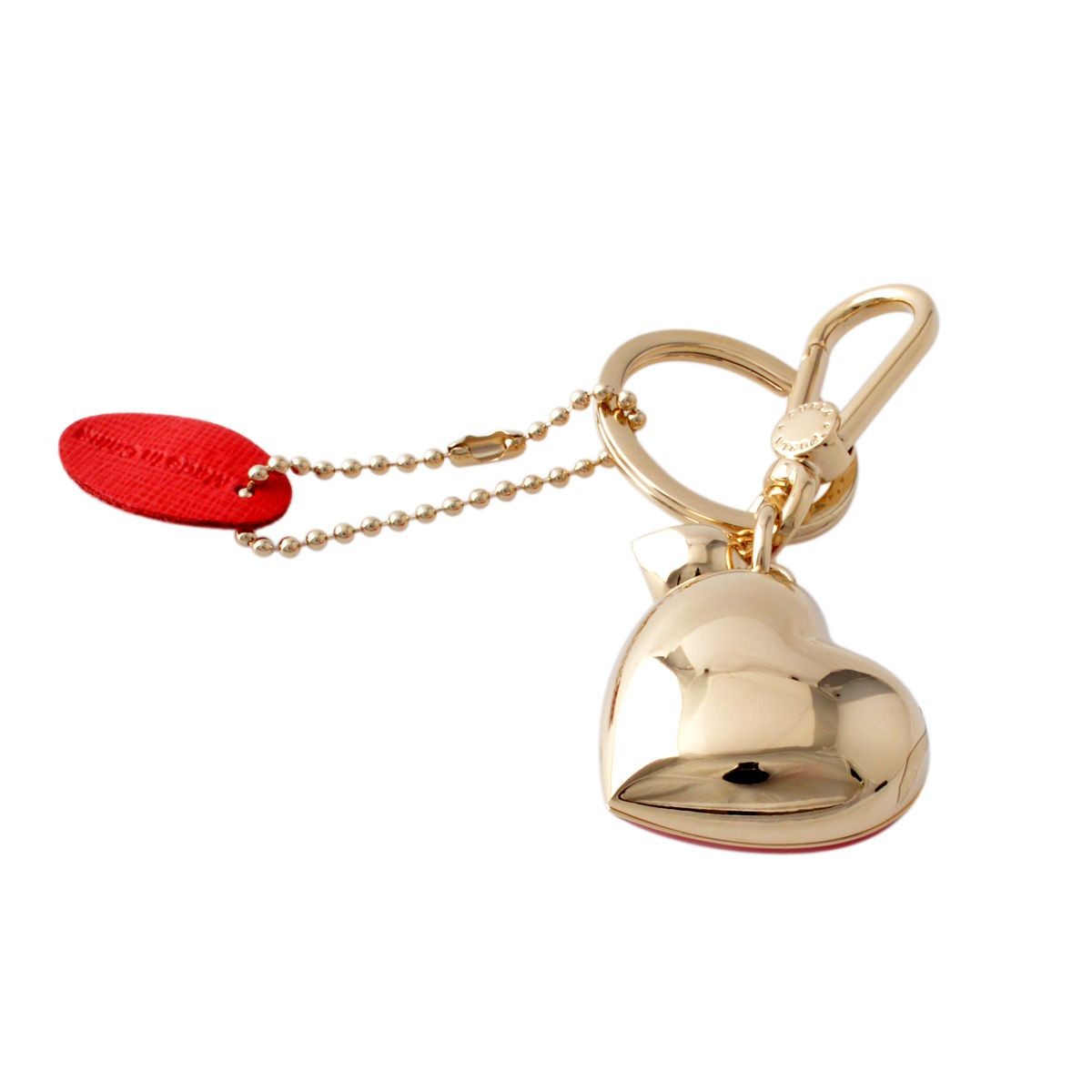 フルラ FURLA 828884 RH95 MES ROSSO ハート 3D キーリング バッグチャーム 3D KEYRING CUORE PICCOLO