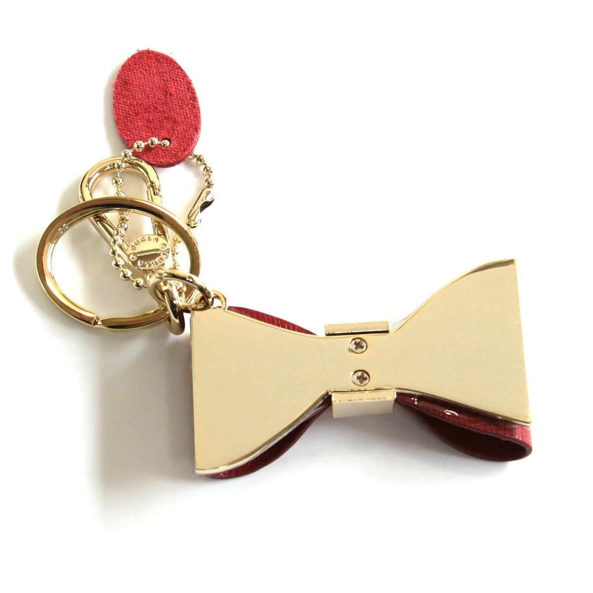 フルラ FURLA 855651 RH55 FG0 PEPERONCINO  リボンモチーフ キーリング バッグチャーム VENUS KEYRING FIOCCO