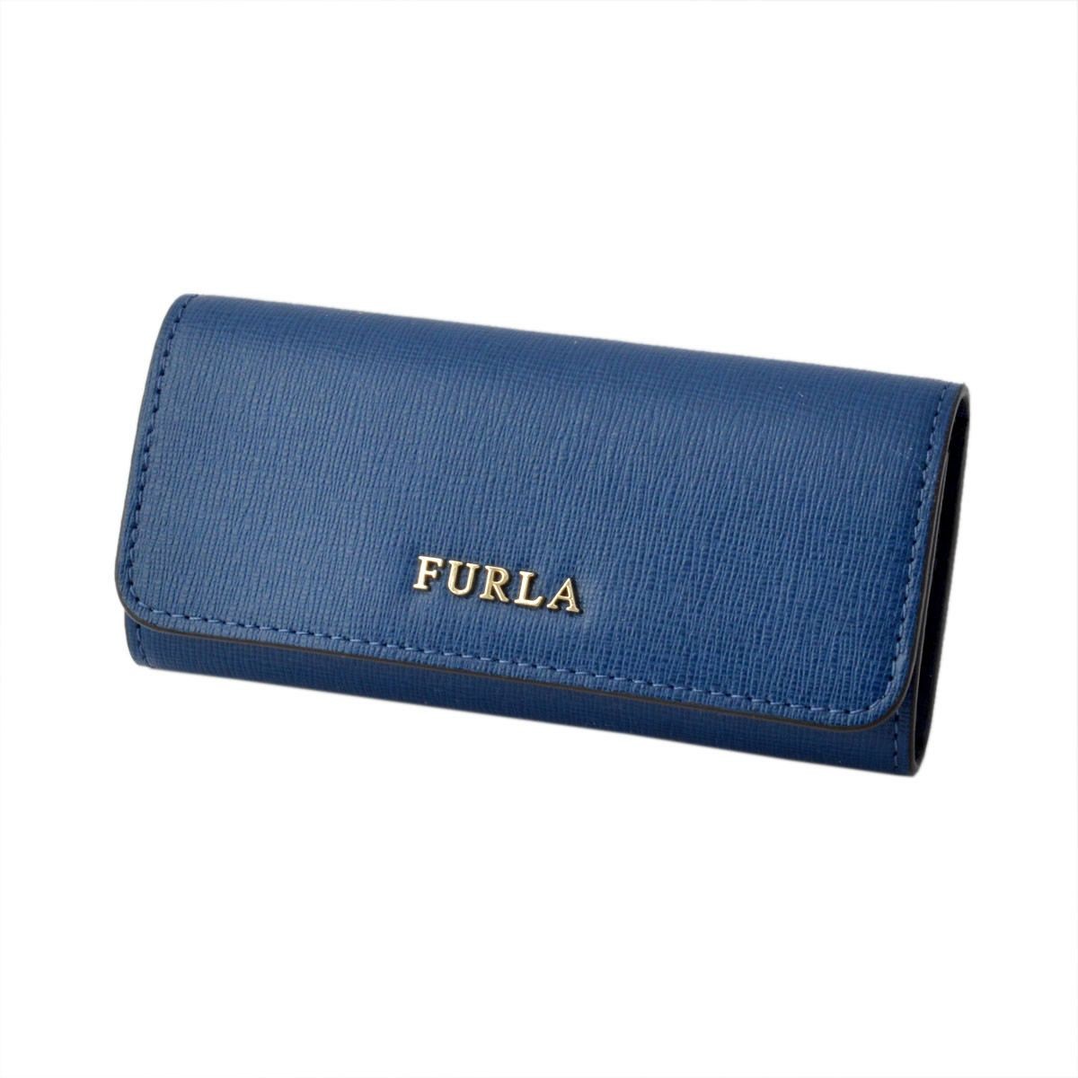 フルラ FURLA 852134 RJ09 B30 BLU GINEPRO バビロン 6連 キーケース BABYLON KEYCASE LUNGO