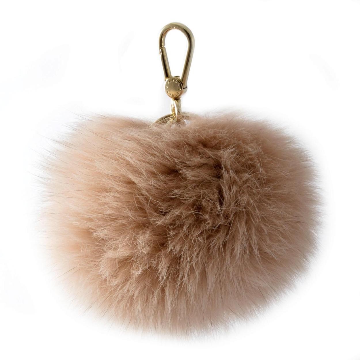 フルラ FURLA 791050 MOONSTONE RI89 PZ0 バッブル ファー キーリング バッグチャーム BUBBLE KEYRING PON PON MONOCOL