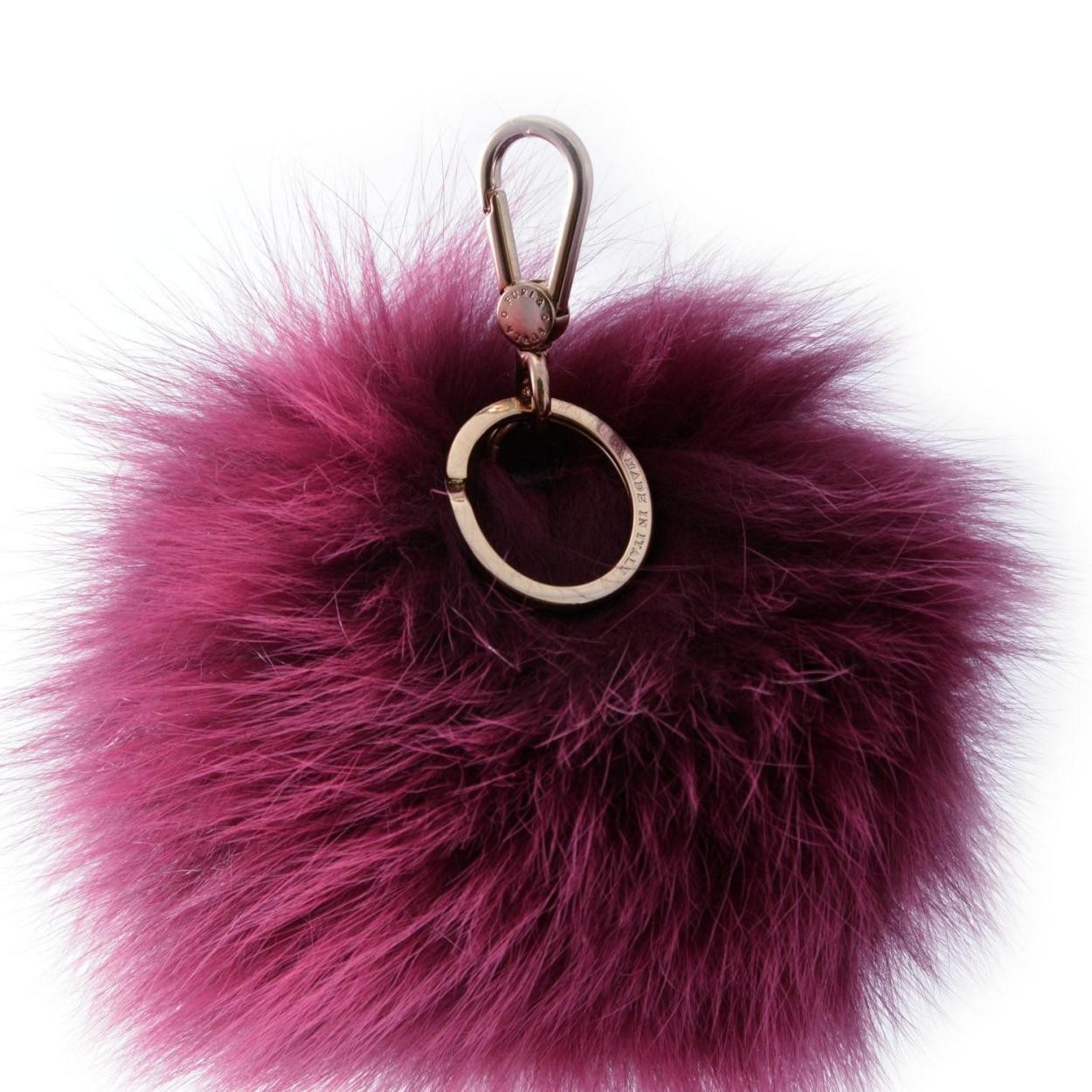 フルラ FURLA 904802 AMARENA RI89 PZ0 バッブル ファー キーリング バッグチャーム BUBBLE KEYRING PON PON MONOCOL