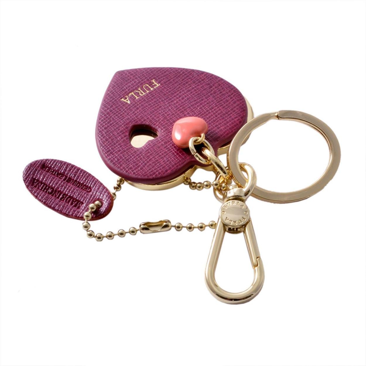 フルラ FURLA 904979 AMARENA RG57 MTS ハートモチーフ キーリング バッグチャーム VENUS KEYRING DOPPIO CUORE