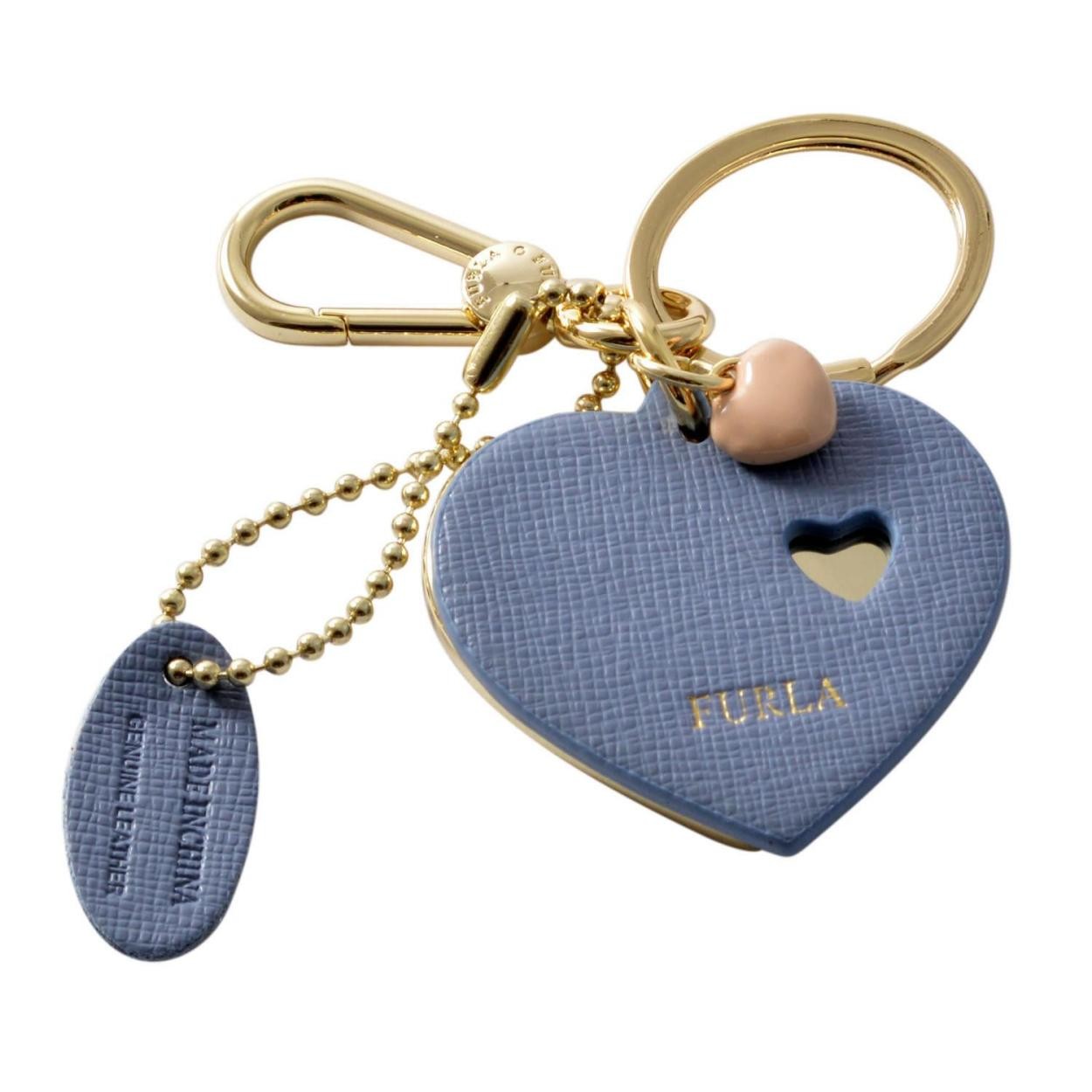 フルラ FURLA 904981 TEMPESTA RG57 MTS ハートモチーフ キーリング バッグチャーム VENUS KEYRING DOPPIO CUORE