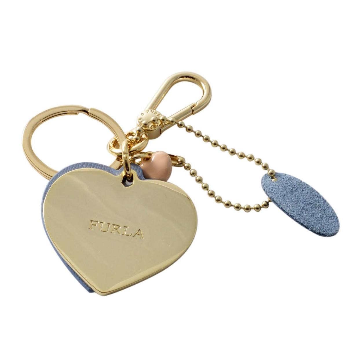 フルラ FURLA 904981 TEMPESTA RG57 MTS ハートモチーフ キーリング バッグチャーム VENUS KEYRING DOPPIO CUORE