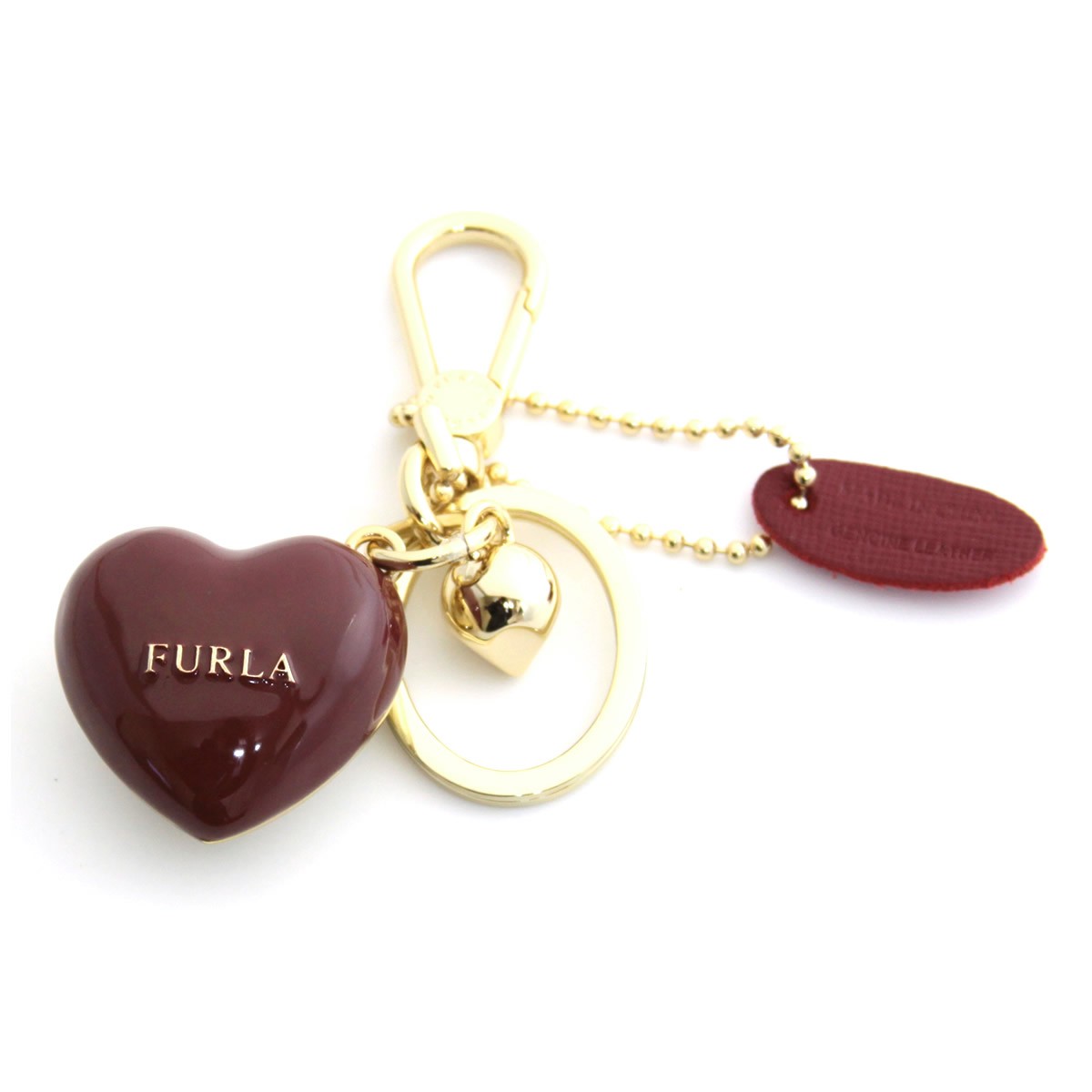 フルラ FURLA 920809 CILIEGIA RH95 MES ハート 3D キーリング バッグチャーム 3D KEYRING CUORE PICCOLO