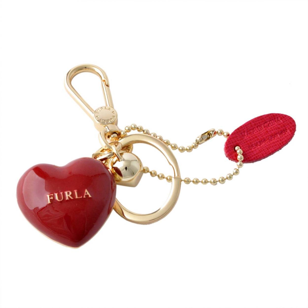 フルラ FURLA 790939 RUBY RH95 MES ハート 3D キーリング バッグチャーム 3D KEYRING CUORE PICCOLO