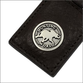 ハンティングワールド ≪取り寄せ商品≫KEYFOB キーリング・キーホルダー　カーフレザー×真鍮　ダークブラウン 216 300 DBR