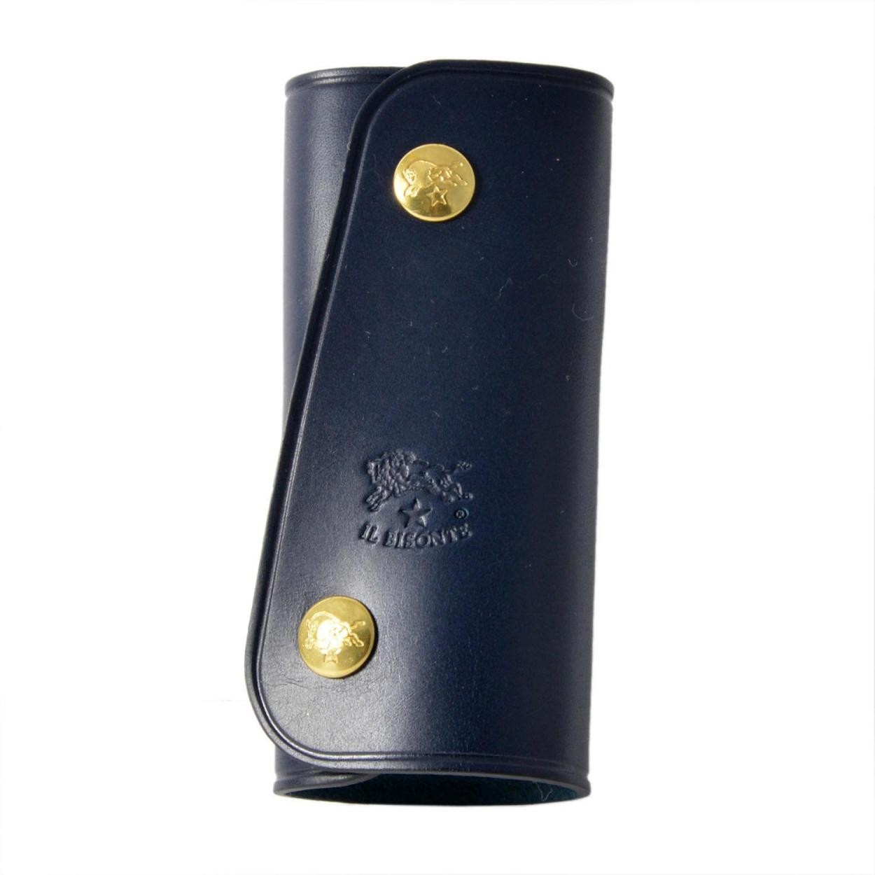 イルビゾンテ IL BISONTE C0799 P 137 Blu 三つ折り 4連 キーケース KEYRING