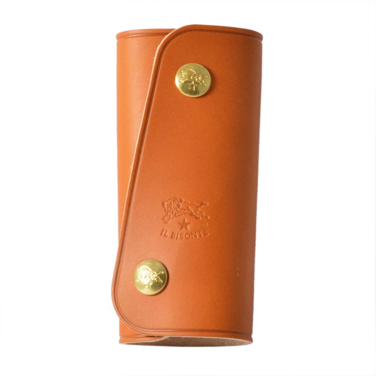 イルビゾンテ IL BISONTE C0799 P 145 Caramel 三つ折り 4連 キーケース KEYRING