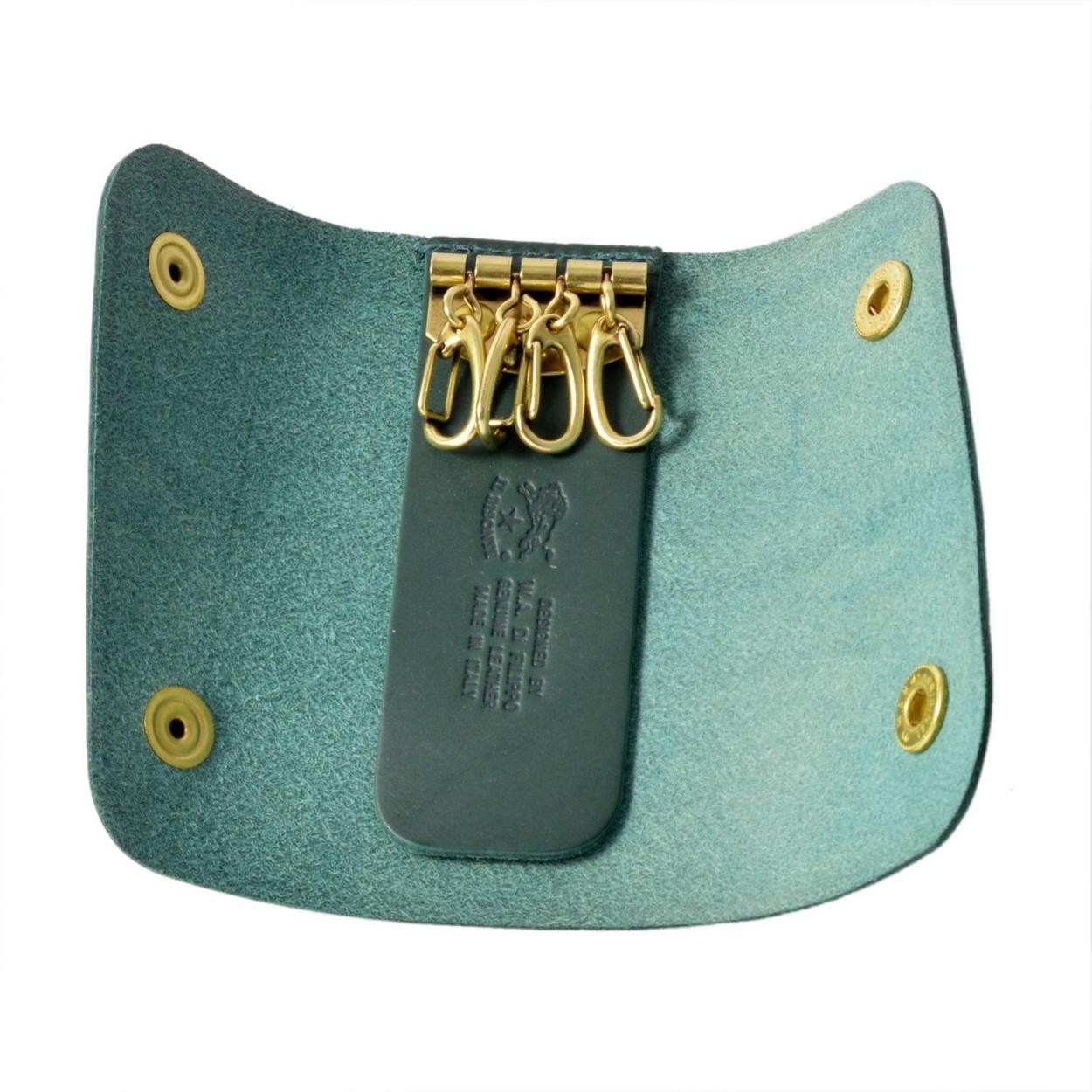 イルビゾンテ IL BISONTE C0799 P 293 Verde 三つ折り 4連 キーケース KEYRING