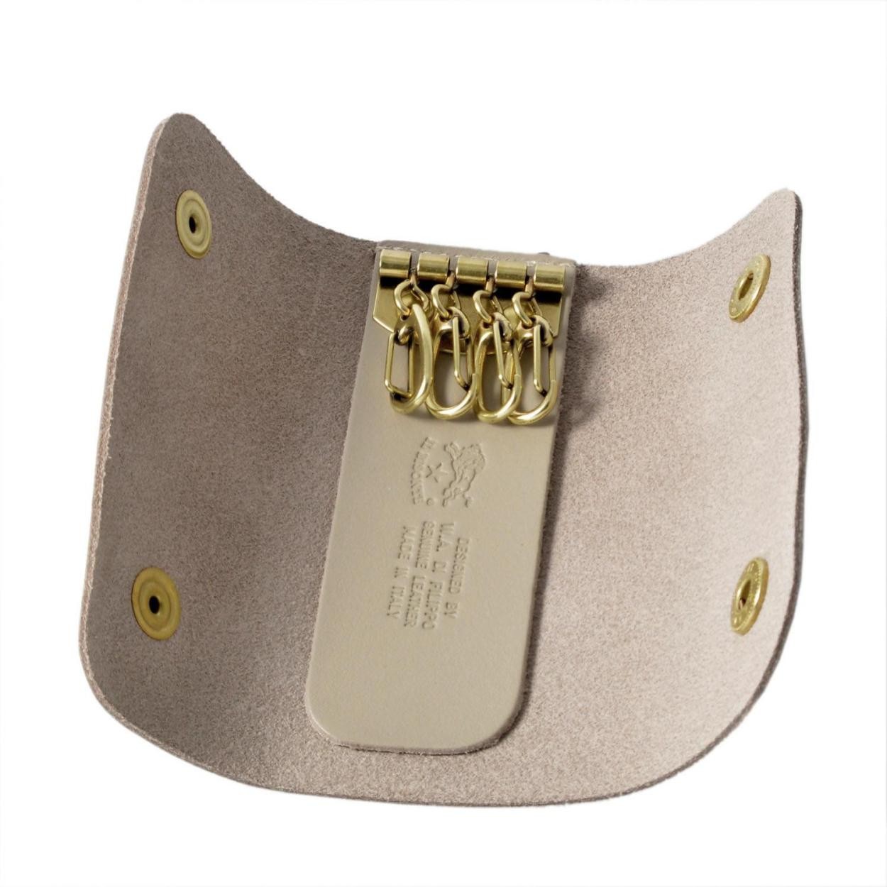 イルビゾンテ IL BISONTE C0799 P 810 Taupe 三つ折り 4連 キーケース KEYRING