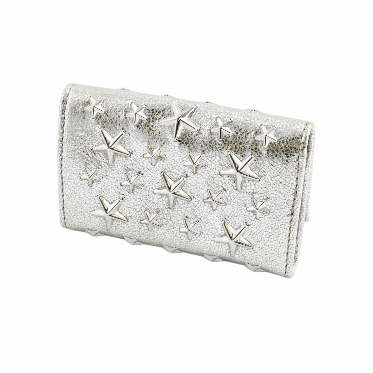 ジミーチュウ JIMMY CHOO NEPTUNE/GTR 131 CHAMPAGNE スタースタッズ付 6連キーケース