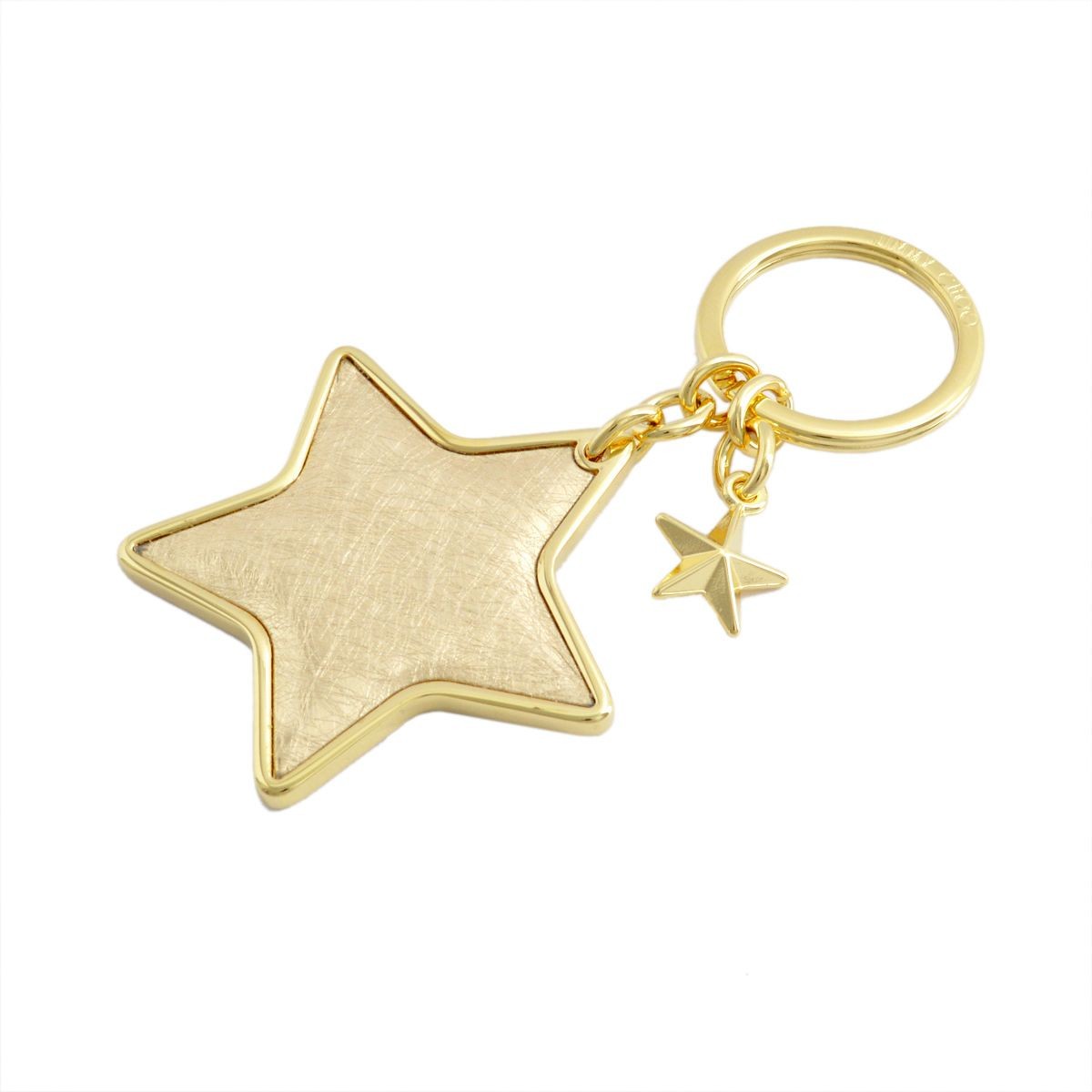 ジミーチュウ JIMMY CHOO STELLINA/ETZ 153 GOLD スター キーホルダー キーリング バッグチャーム